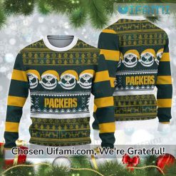 Packers Christmas Sweater Perfect Jack Skellington Green Bay Packers Gift Ideas
