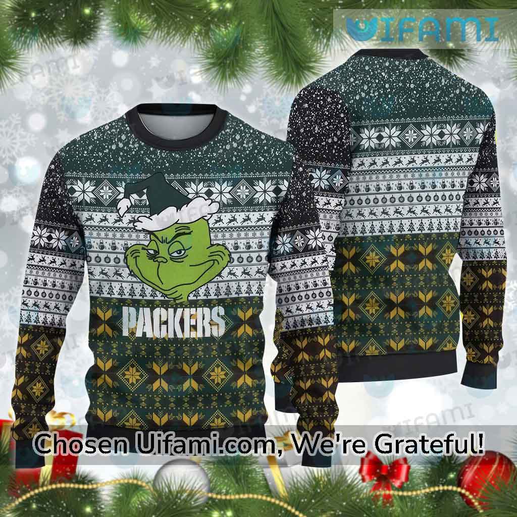 Grinch Green Bay Packer Ugly Christmas Sweater - Best Gifts Finder