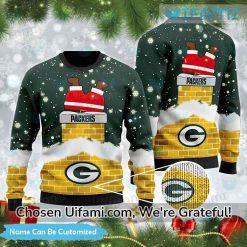Packers Sweater Women Santa Claus Personalized Green Bay Packers Gift