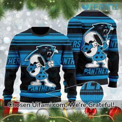 Panthers Ugly Sweater Exciting Snoopy Carolina Panthers Gift Best selling