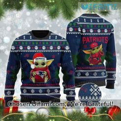 Patriots Christmas Sweater Surprising Baby Yoda New England Patriots Gift
