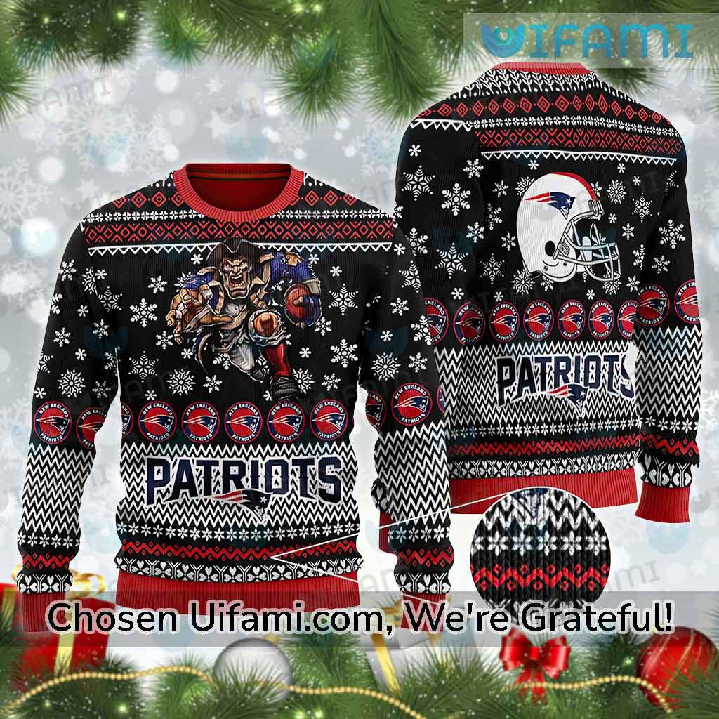 Patriots Ugly Christmas Sweater Attractive Mascot New England Patriots Gift