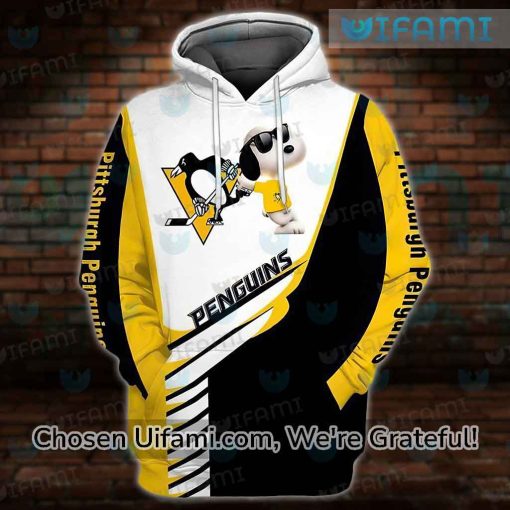 Penguins Hoodie Women 3D Snoopy Pittsburgh Penguins Gift