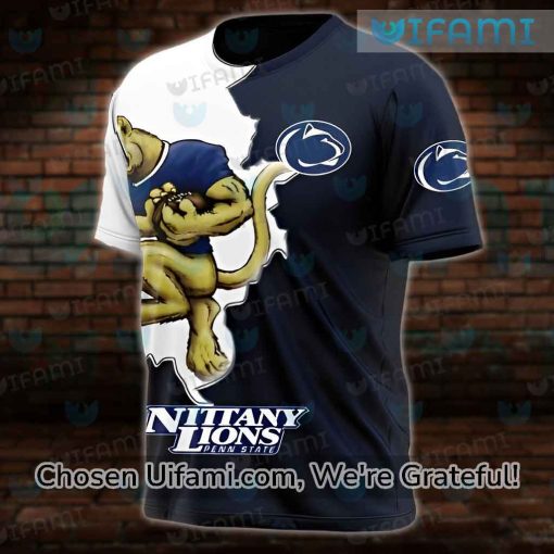Penn State Football Shirt 3D Bold Mascot Penn State Gifts For Him