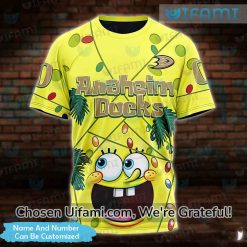 Personalized Anaheim Ducks Shirt 3D Useful SpongeBob Anaheim Ducks Gifts