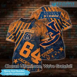 Personalized Auburn Football T Shirt 3D Discount Auburn Tigers Gifts Best selling