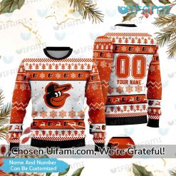 Personalized Baltimore Orioles Ugly Christmas Sweater Orioles Gift Ideas