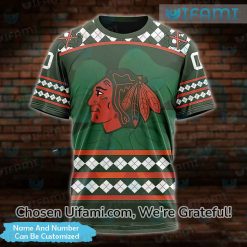 Personalized Blackhawks Shirt 3D Astonishing St Patricks Day Gifts For Blackhawks Fans