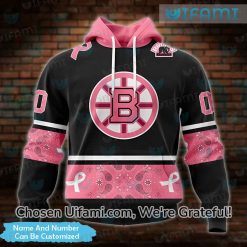 Personalized Boston Bruins Vintage Hoodie 3D Breast Cancer Gift Best selling