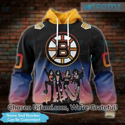 Personalized Bruins Zip Up Hoodie 3D Kiss Band Gift Best selling
