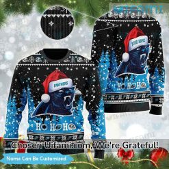 Personalized Carolina Panthers Christmas Sweater Carolina Panthers Gift