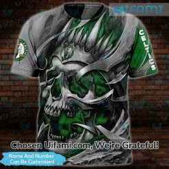 Personalized Celtics Shirt 3D Dazzling Skull Boston Celtics Gift