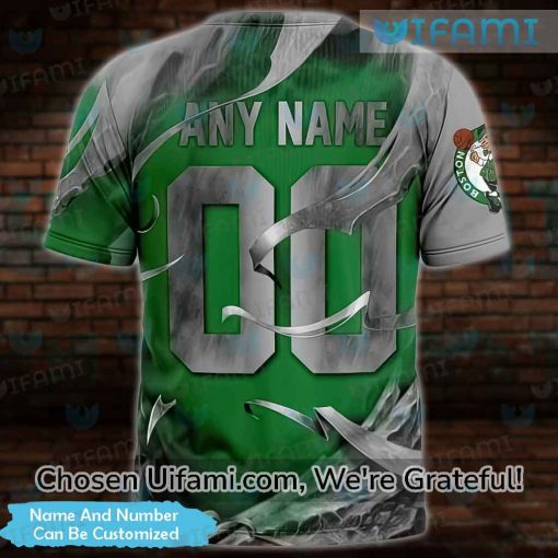 Personalized Celtics Shirt 3D Dazzling Skull Boston Celtics Gift