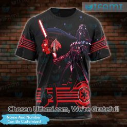 Personalized Chicago Blackhawks Shirt 3D Darth Vader Blackhawks Gift