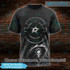 Personalized Dallas Stars T-Shirt 3D Grim Reaper Dallas Stars Gift