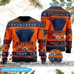 Personalized Detroit Tigers Ugly Sweater Best-selling Detroit Tigers Gift