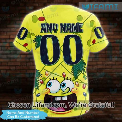 Personalized Edmonton Oilers Clothing 3D Basic SpongeBob Gifts For Oilers Fans