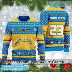 Personalized LA Chargers Christmas Sweater Gucci Chargers Gift Ideas