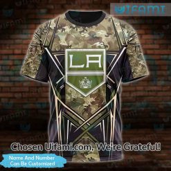 Personalized LA Kings Tshirts 3D Alluring Camo Gift Best selling