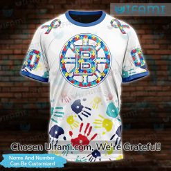 Personalized Mens Bruins Shirt 3D Autism Boston Bruins Gift