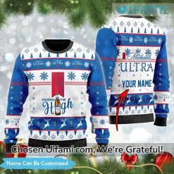 Personalized Michelob Ugly Sweater Gorgeous Make Me High Michelob Ultra Gift