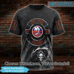 Personalized NY Islanders Clothing 3D Grim Reaper Gift