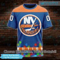 Personalized NY Islanders Shirt 3D Autism Gift Best selling