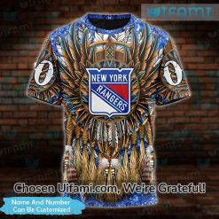 Personalized NY Rangers Camo Shirt 3D Native American Gift Best selling