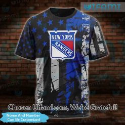 Personalized NY Rangers Shirt 3D USA Flag Gift Best selling