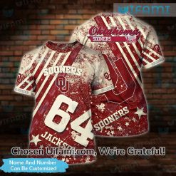 Personalized OU Shirt 3D Comfortable Oklahoma Sooners Gift Best selling
