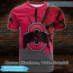 Personalized Ohio State Shirt 3D Cheerful Ohio State Buckeyes Gift