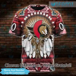 Personalized Ottawa Senators Graphic Tees 3D Native American Gift Best selling 1