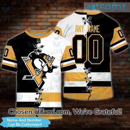 Personalized Pittsburgh Penguins Youth Shirt 3D Tempting Print Gift