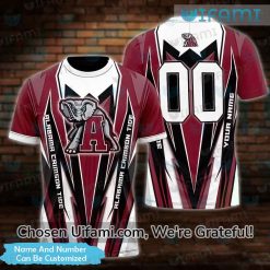 Personalized Retro Alabama Shirt 3D Upbeat Alabama Crimson Tide Gift