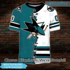 Personalized T Shirt San Jose Sharks 3D Dazzling Inspiration Gift Best selling