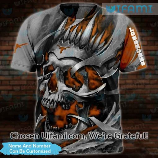 Personalized Texas Longhorns Womens Apparel 3D Skull Longhorns Gift