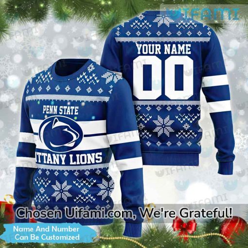 Personalized Ugly Christmas Sweater Penn State Special Penn State Gifts For Him