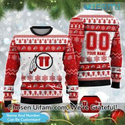 Personalized Utah Utes Ugly Christmas Sweater Useful Utah Utes Gifts