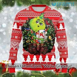 Philadelphia Phillies Sweater Exclusive Baby Grinch Phillies Gifts For Him