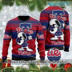 Phillies Sweater Rare Snoopy Gifts For Phillies Fans