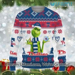 Phillies Ugly Christmas Sweater New Grinch Philadelphia Phillies Gift
