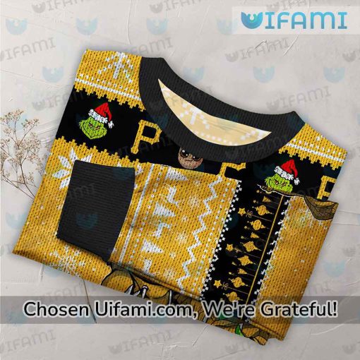 Pirates Christmas Sweater Best-selling Baby Groot Grinch Pittsburgh Pirates Gift