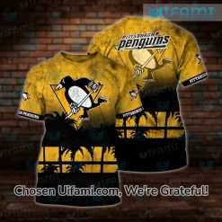 Pittsburgh Penguins Vintage Shirt 3D Detailed Print Gift Best selling