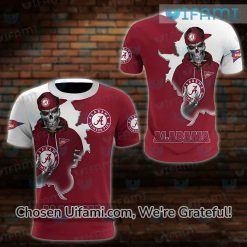 Plus Size Alabama Shirt 3D Rare Skeleton Alabama Crimson Tide Gift