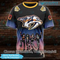 Predators Clothing 3D Custom Kiss Band Nashville Predators Gift Best selling