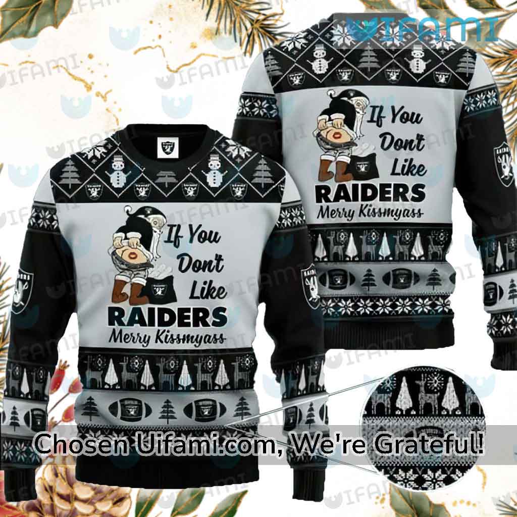 Raiders Sweater Exclusive Santa Claus Merry Kissmyass Las Vegas Raiders  Gift - Personalized Gifts: Family, Sports, Occasions, Trending