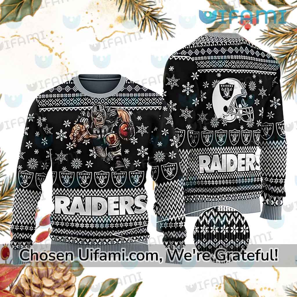 Customized NFL Raiders Sweater Tempting Mascot Las Vegas Raiders Gift -  Personalized Gifts: Family, Sports, Occasions, Trending