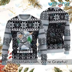 Raiders Ugly Xmas Sweater Santa Claus Unique Las Vegas Raiders Gifts