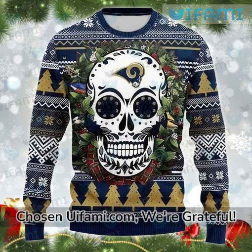 Rams Christmas Sweater Rare Sugar Skull Los Angeles Rams Gift