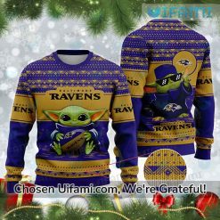 Ravens Ugly Sweater Wondrous Baby Yoda Baltimore Ravens Gift Ideas